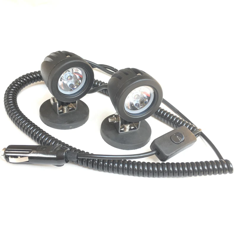Светодиодный внедорожный головной светильник 2x10 Вт дальний стрелять магнит СИД
