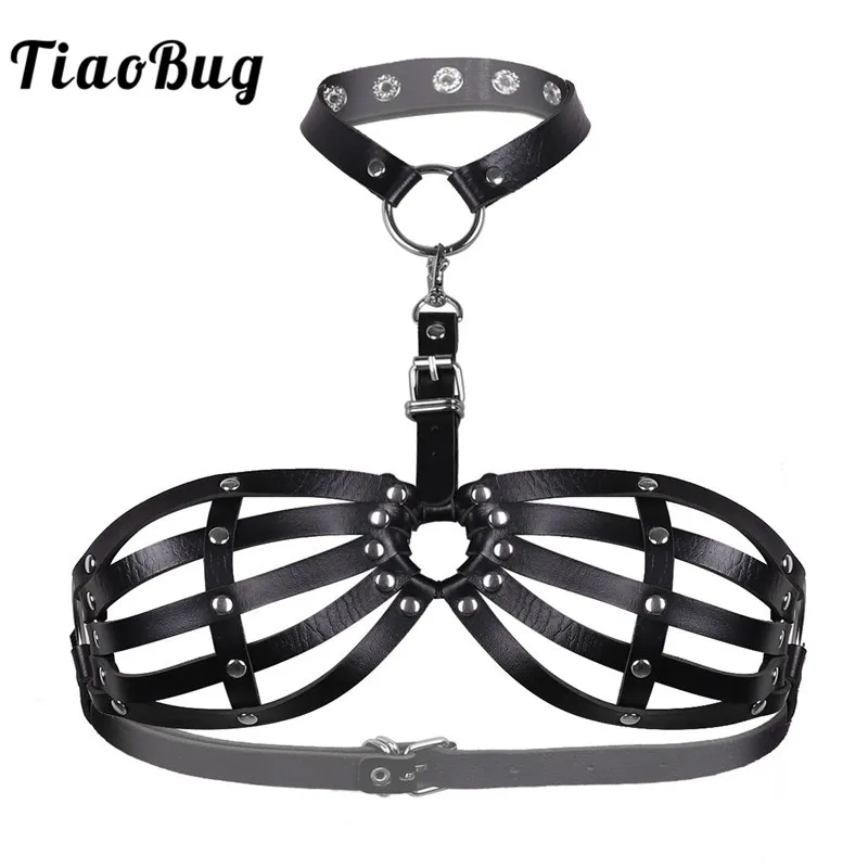 Женский черный ремень TiaoBug в стиле панк из искусственной кожи|Подвязки| |