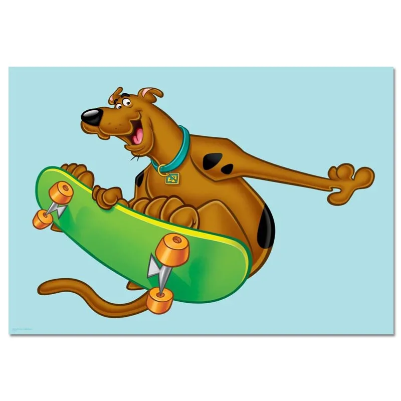 Scooby Doo Плакат на заказ холст плакат художественная отделочная ткань для дома ткань настенный плакат печать шелковая ткань 30X45 см - Цвет: Canvas Poster 10