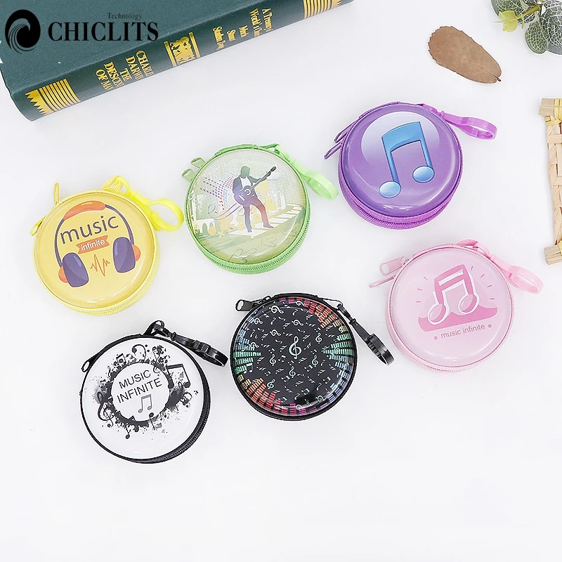 Earphones Case Bags Waterproof Stereo Headset Mini Zipper Earphone Pouch Cover Headphone SD Card Storage Bag Box Carrying | Электроника