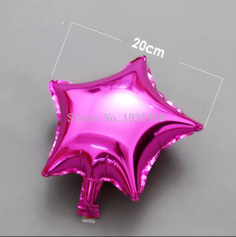 20pcs/Lot 10 Inch Foil Balloons Party Decoration Helium Inflatable balls Five-Pointed StarStar Wedding Aluminum Baloons | Дом и сад
