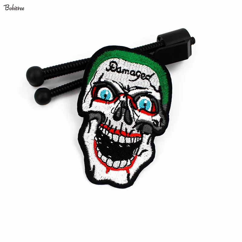 Creative Embroidered Skull Clothes Patch Iron on Transfer Badges Stickers Fabric Appliques for Jacket Decoration | Дом и сад