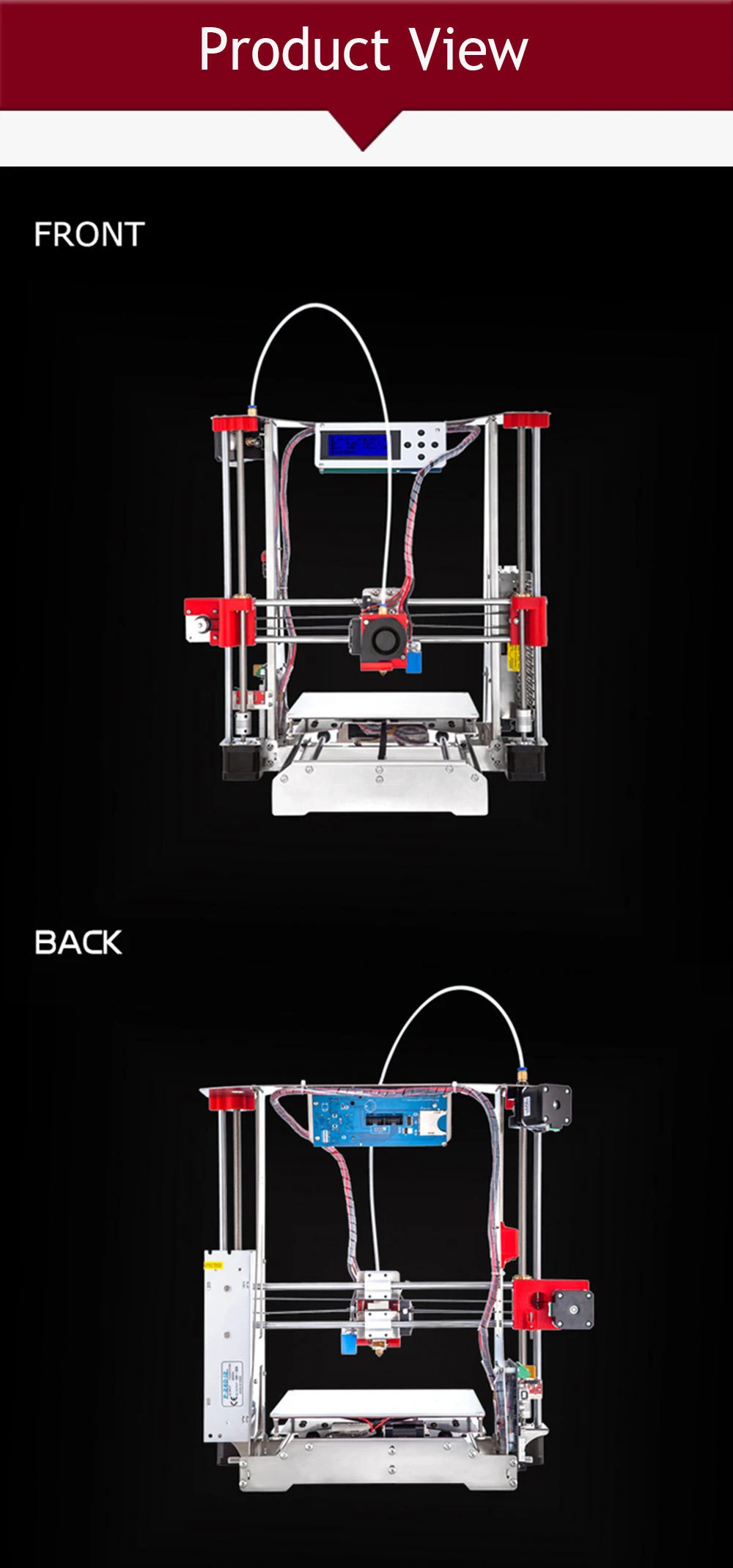 Два в одном из 3d принтер diy опционально двойной экструдер полностью металлический Reprap i3 3d принтер DIY комплект автоматическое выравнивание легко собрать бесплатно