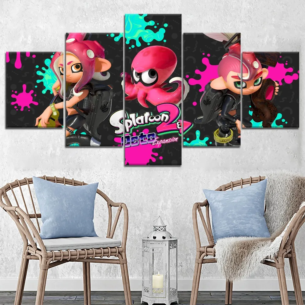 Картина из игры Splatoon 2 Современная Декоративная Настенная картина для детской