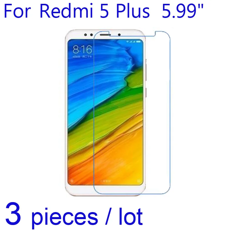 Для Xiaomi Redmi 5 Plus/5 + Защитная пленка для мобильного экрана ЖК экран 3 шт./лот мягкая