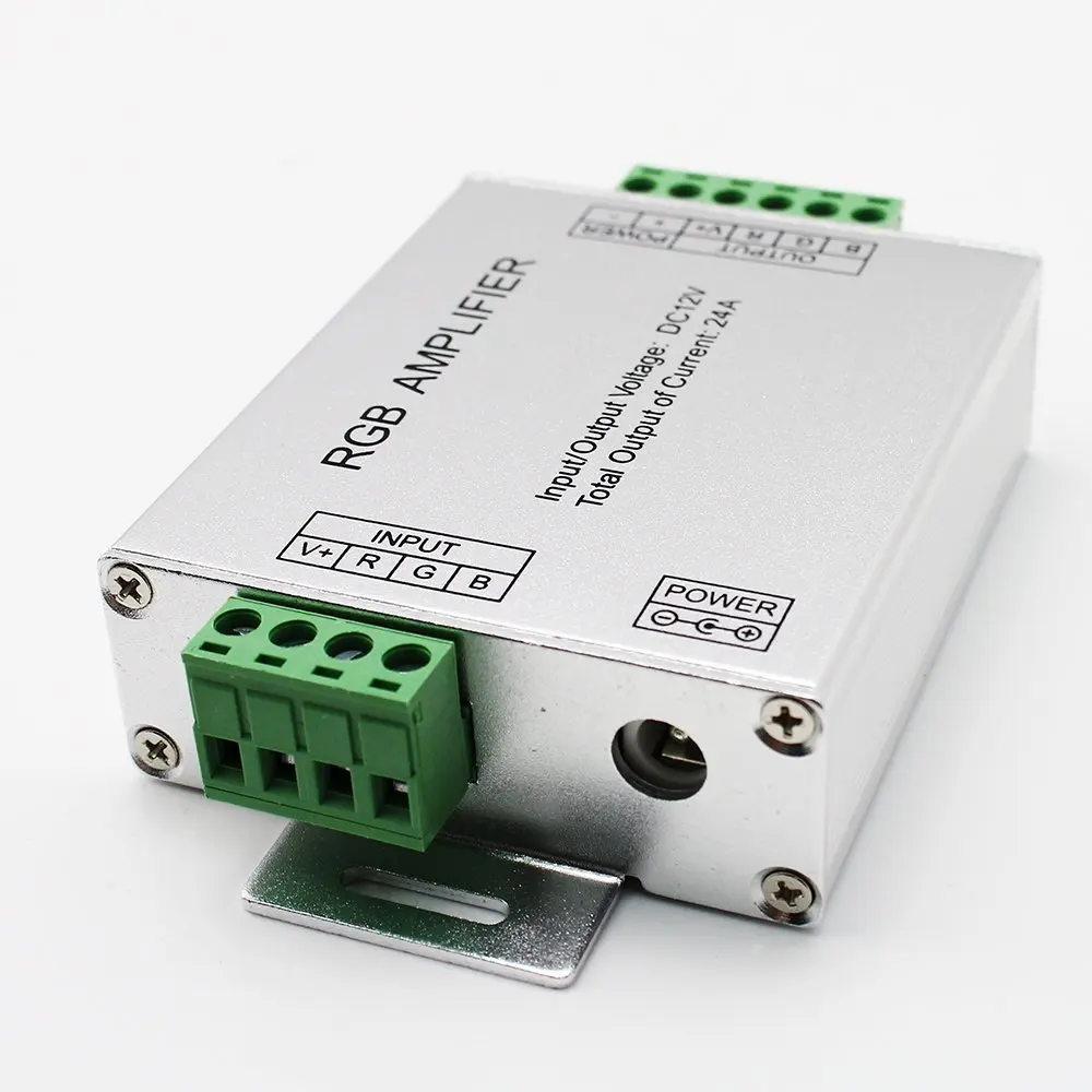 1pcs DC 12V-24V Aluminum Case 12A 24A RGB Amplifier for SMD 3528 &amp 5050 LED Strip Light | Освещение