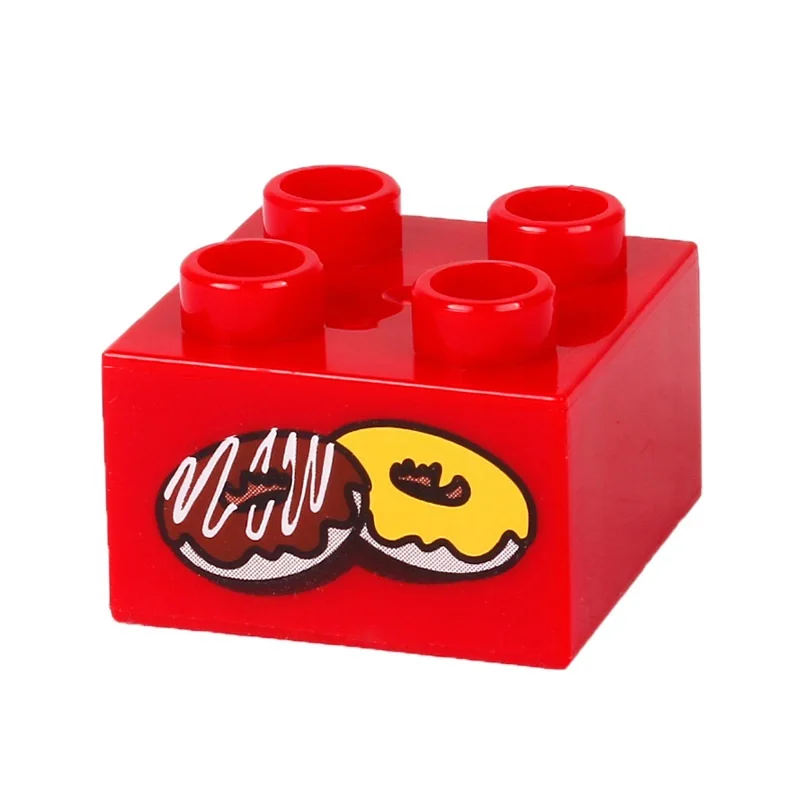 Конструктор детский базовый 2 х2 в горошек Классический конструктор совместим с