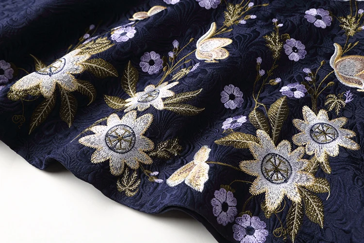 SMTHMA 2021 New Fashion Runway Dress Women Vintage Floral Embroidery Sleeveless Faldas Festa Casual Summer Dresses | Женская одежда