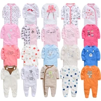 2020 3 4 pcslot summer baby boy roupa de bebes newborn jumpsuit long sleeve cotton pajamas 0 12 months rompers baby clothes
