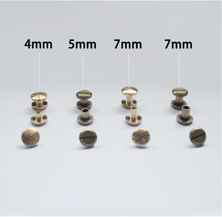 5 шт. набор винтов для ремня двойная винтовая пряжка нержавеющая сталь из чистой