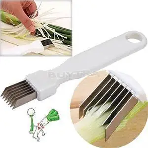 Onion Vegetable Cutter slicer multi chopper Sharp Scallion Kitchen knife Shred Tools Slice Cutlery | Дом и сад