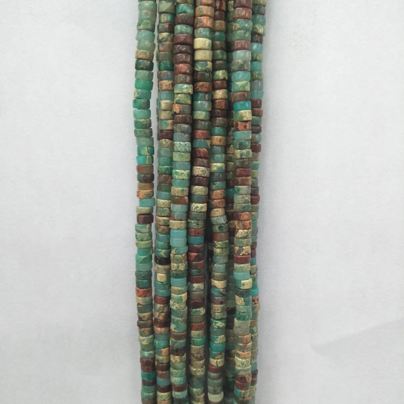 

Natural Snake Skin Stone Beads 2x4mm Loose Spacer Agalmatolite Gem Stone Beads For Bracelet Jewelry Making Strand 15'' DIY Craft