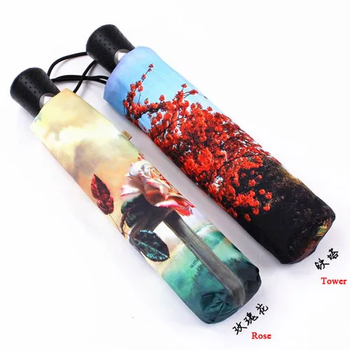 Картина Зонт черное покрытие масляной живописи Зонты открытый пляж солнце