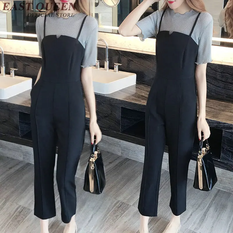 Fashion jumpsuit for woman 2018 new arrival jumpsuit women elegant solid color rompers womens jumpsuit with suspenders NN0657 HQ