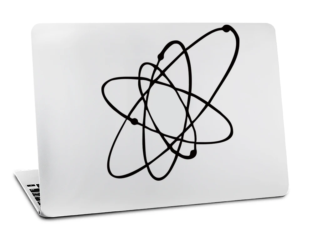 Atom Nucleus Molecule Виниловая наклейка для Macbook Skin Air 11 12 13 Pro 13 15 17 retina ноутбук Настольный логотип наклейка
