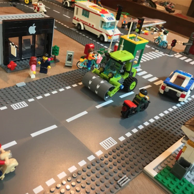 City Road Street Базовая пластина прямая перекладина кривая t-соединение DIY строительные