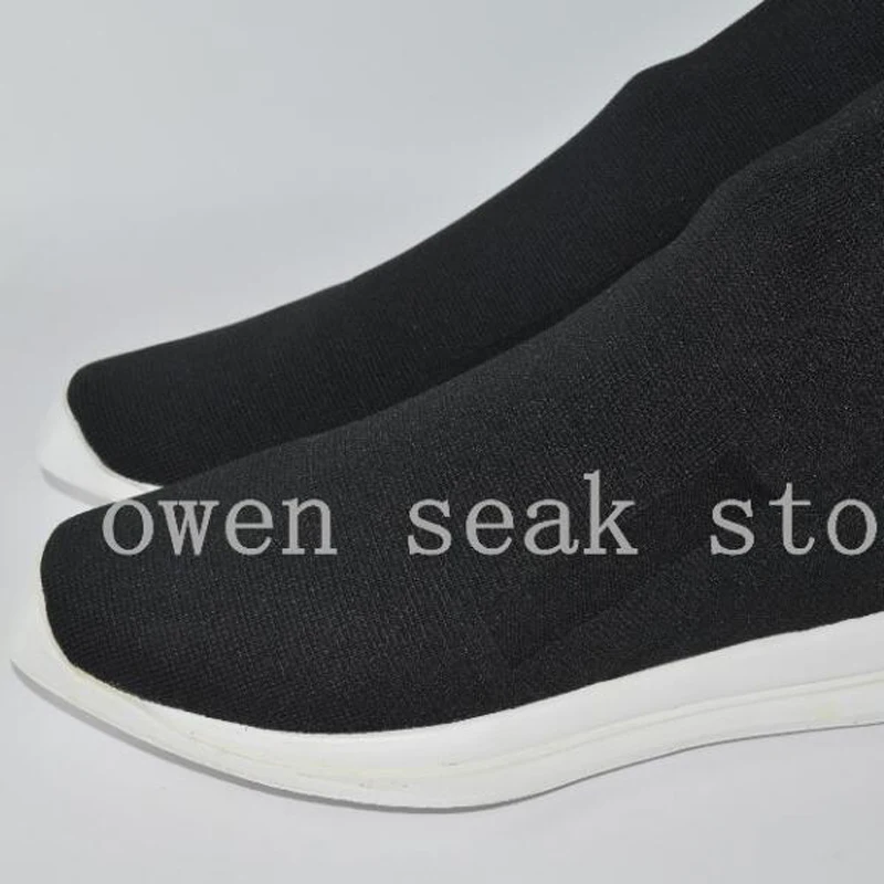 19ss Owen Seak/мужские повседневные носки Вязаные сапоги до колена Роскошные кроссовки