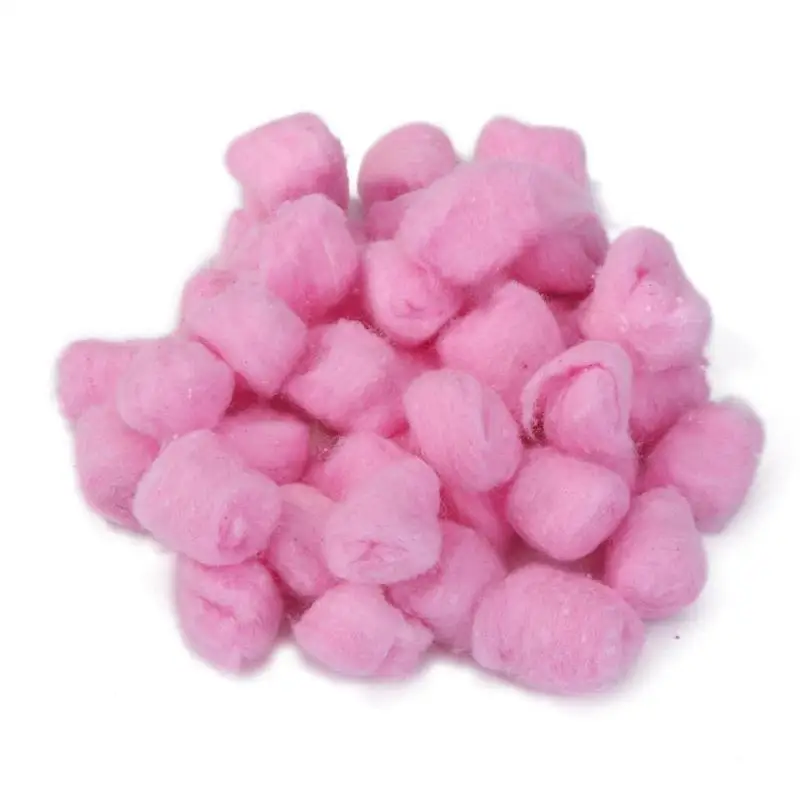 Pink 100 шт./партия, зимний теплый хлопковый шар, милый домашний наполнитель для хомяка, крысы, мыши, маленьких животных, домашний декор - Цвет: Pink