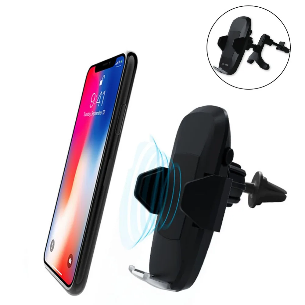 10 Вт Быстрое QI Беспроводное Автомобильное зарядное устройство гравитационный