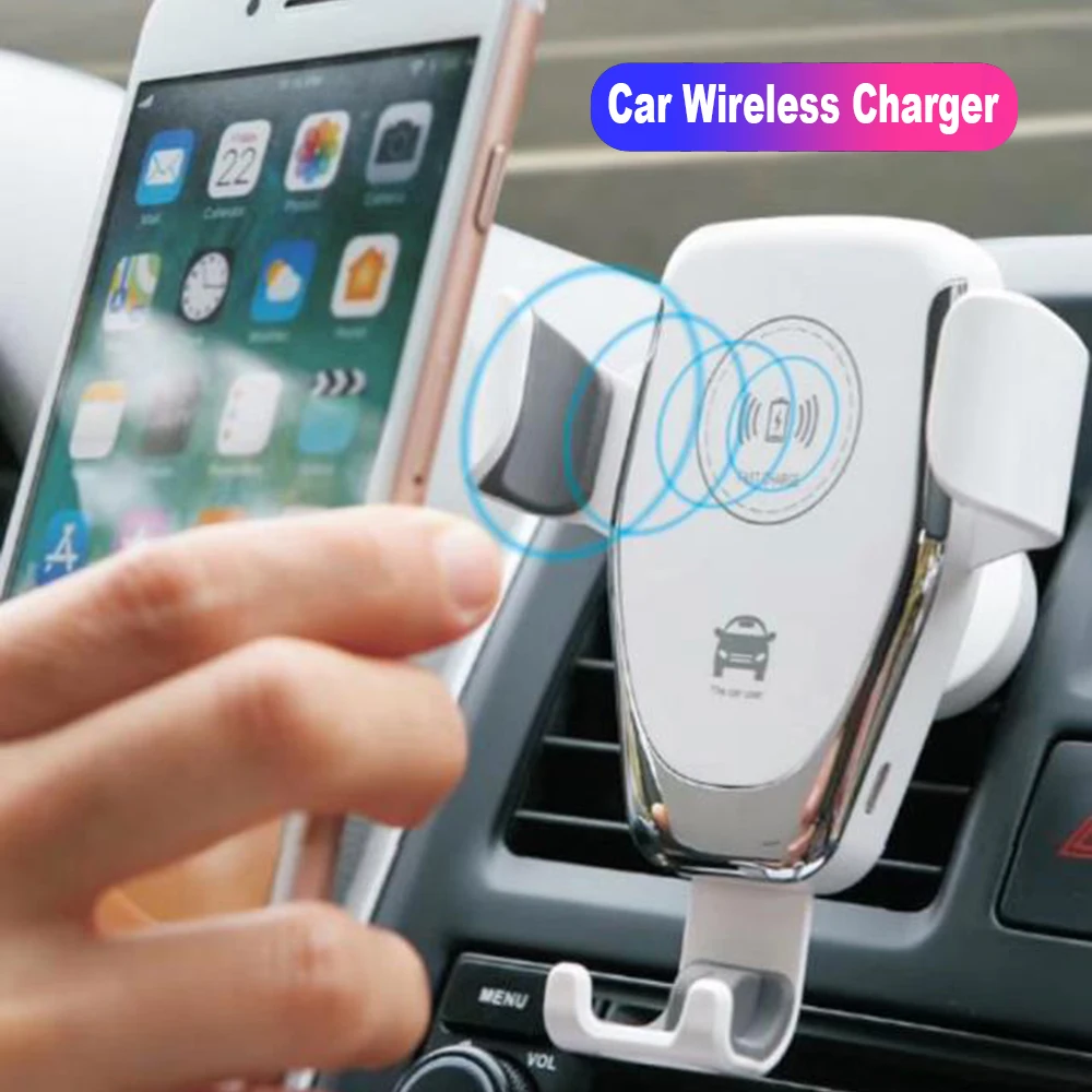 U & RO QI Беспроводной автомобиля Зарядное устройство для iPhone Xs Max автоматический