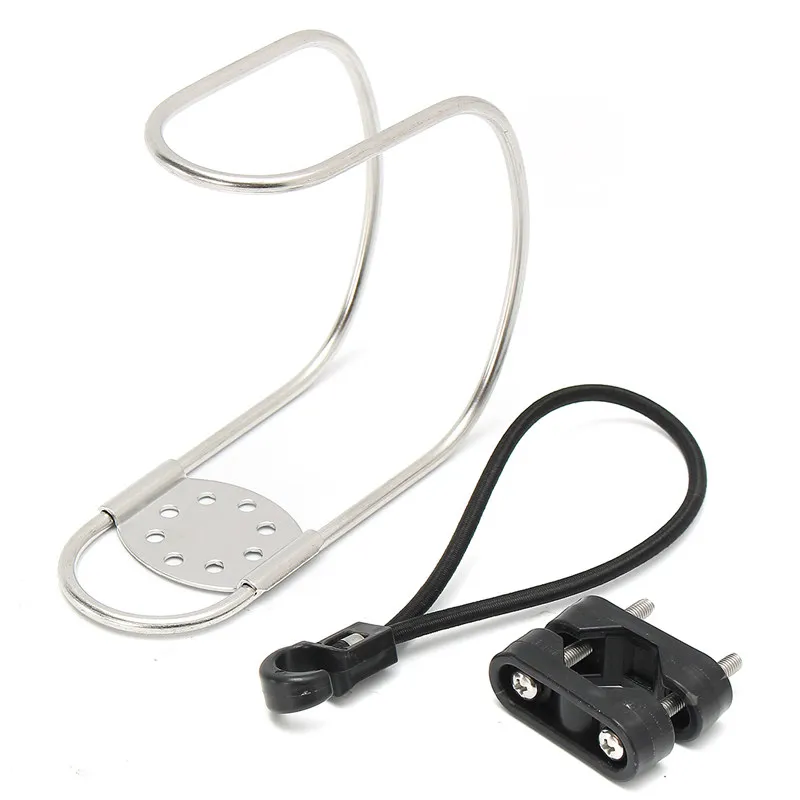 

Horseshoe Bracket Life Buoy Top Stainless Steel Boat Swimming Ring Holder With Plastic Mount For Rowing Boat Accessories Marine