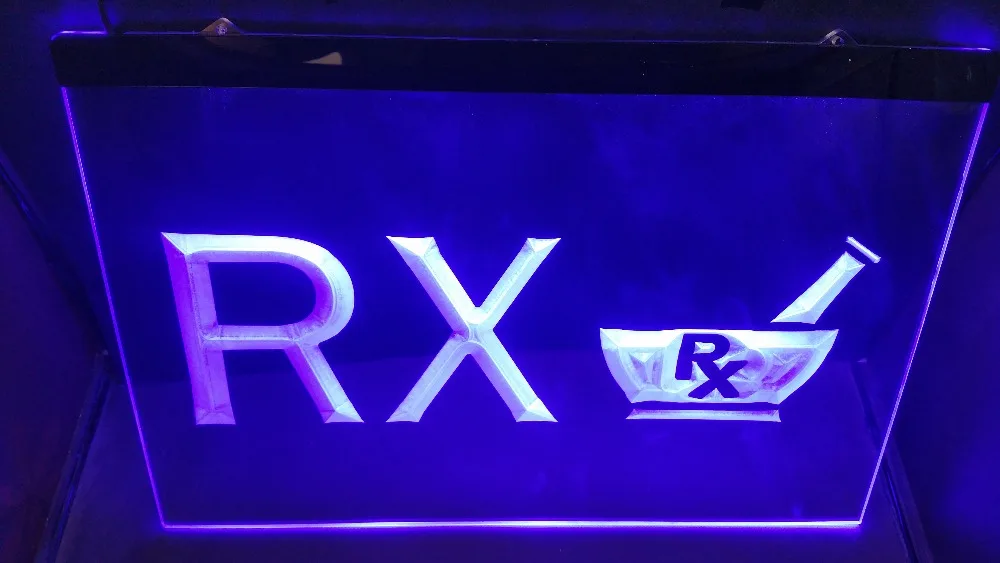 Ph03 RX аптечный дисплей магазин новый светодиодный неоновый светосветильник знак