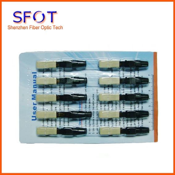 

SC/PC Fast Connector Multimode 62.5/125 Pre-installed 10pcs/Lot