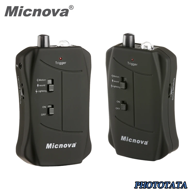 MICNOVA вспышка триггера с движения Свет Звук 3 Режим запуска затвора совместимый