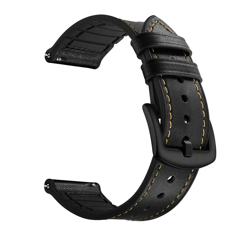 Кожаный ремешок для gear S3 Frontier samsung Galaxy watch 46 мм 42 м huawei watch gt ремешок 22 мм ремешок для часов correa браслет ремень 20 мм