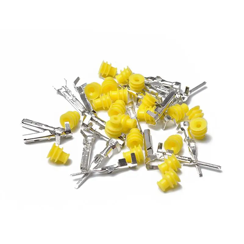 

LumiParty 10Sets 4Pin Sealed Electrical Fuel Pump AMP Female&Male AMP Super Seal Waterproof Electrical Wire Connector Plug r30