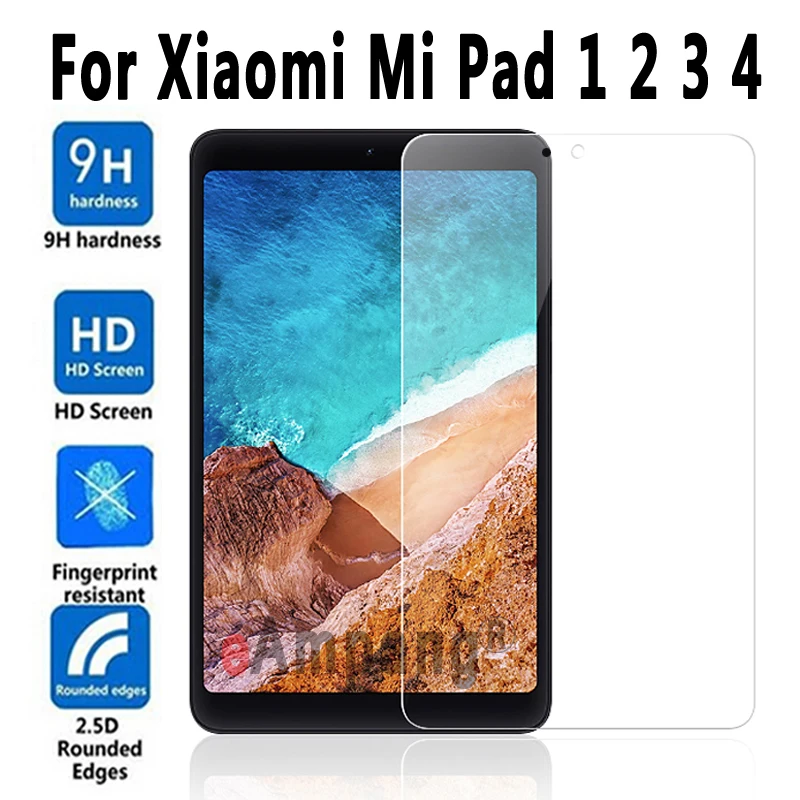 Закаленное стекло 9H HD для Xiaomi MiPad 1 2 3 4 Защита экрана Mi Pad 7 9/4 8 0/4 Plus 10 стеклянная