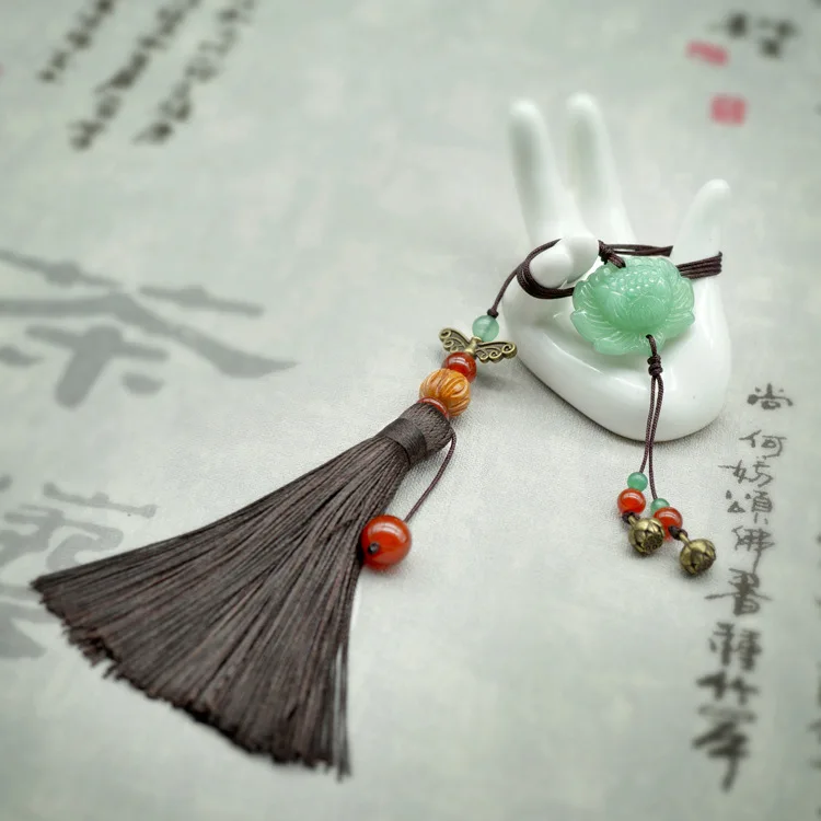 Новые винтажные Подвески с кисточками синие и красные металлические подвески в