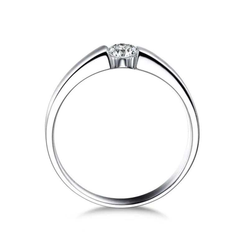 Классические оригинальные Твердые 925 набор серебряных колец 6 мм 1ct CZ SONA Алмазные обручальные кольца ювелирные изделия Свадебные кольца для мужчин и женщин