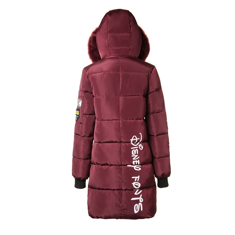 Новая женская зимняя куртка 2017 Повседневная хлопковая стеганая зимнее пальто