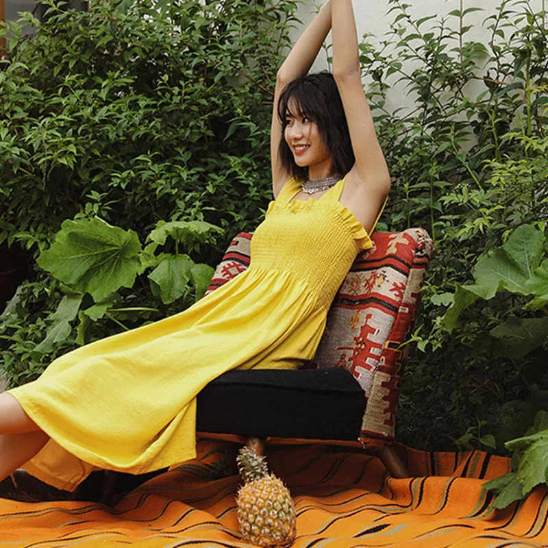 Genayooa женское летнее платье Бохо белое пляжное 2019 без рукавов сексуальное