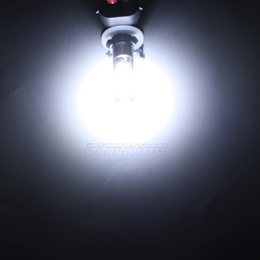 10 шт./лот светодиодные лампы для автомобильных фар (H27 881 cob 10w smd автомобиля 880 h1 h3