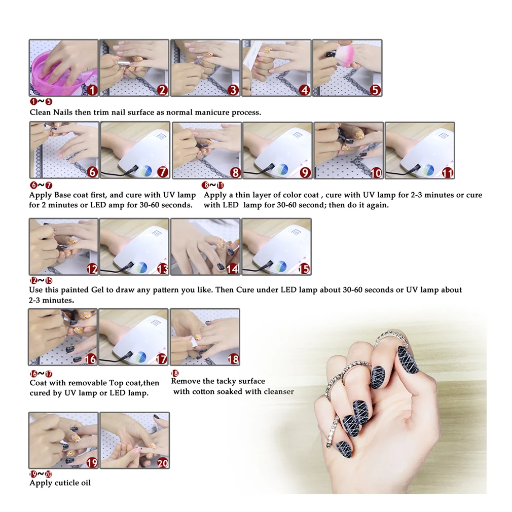 HNM 5 мл гель для дизайна ногтей Spider Шелковый отмачиваемый УФ 12 цветов Vernis a Ongle