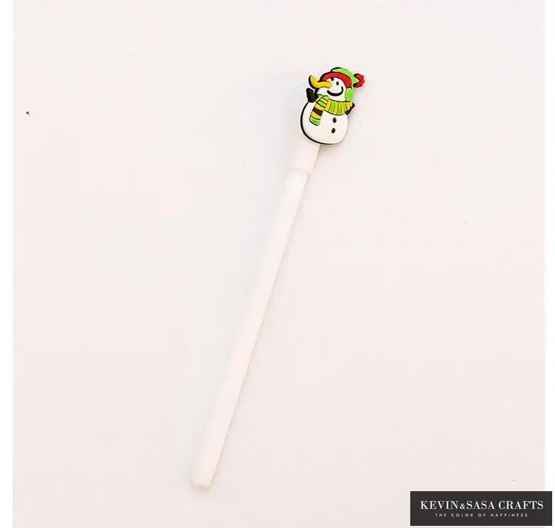 Новая гелевая ручка, Рождественская ручка, канцелярские принадлежности Kawaii, школьные принадлежности, гелевая чернильная ручка, школьные канцелярские принадлежности, Офисная ручка, подарки для детей - Цвет: 1