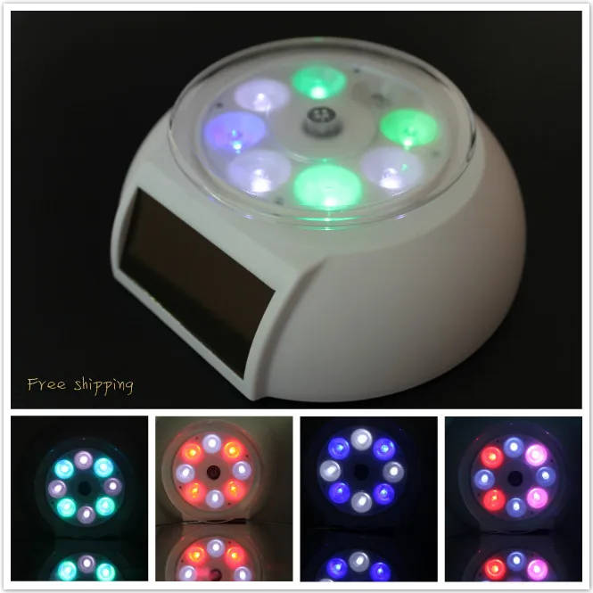 Цветная вращающаяся подставка для телефона с питанием от солнечной батареи