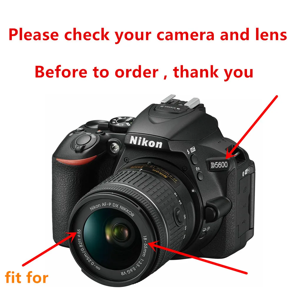 Телеобъектив с увеличением 55 мм 2 2x для Nikon D3400 D3500 D5600 D7500 объективами DX NIKKOR 18 f/3 5 6G