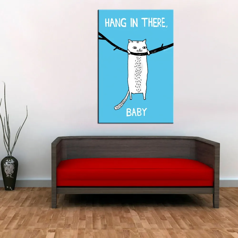 1 панельная Современная животная кошка холст Художественная печать плакат