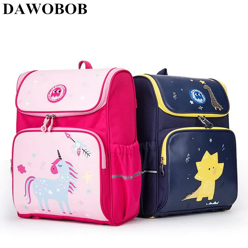 

Детский ортопедический рюкзак для начальной школы, нейлоновые водонепроницаемые Рюкзаки для отдыха, школьные ранцы для мальчиков и девоче...