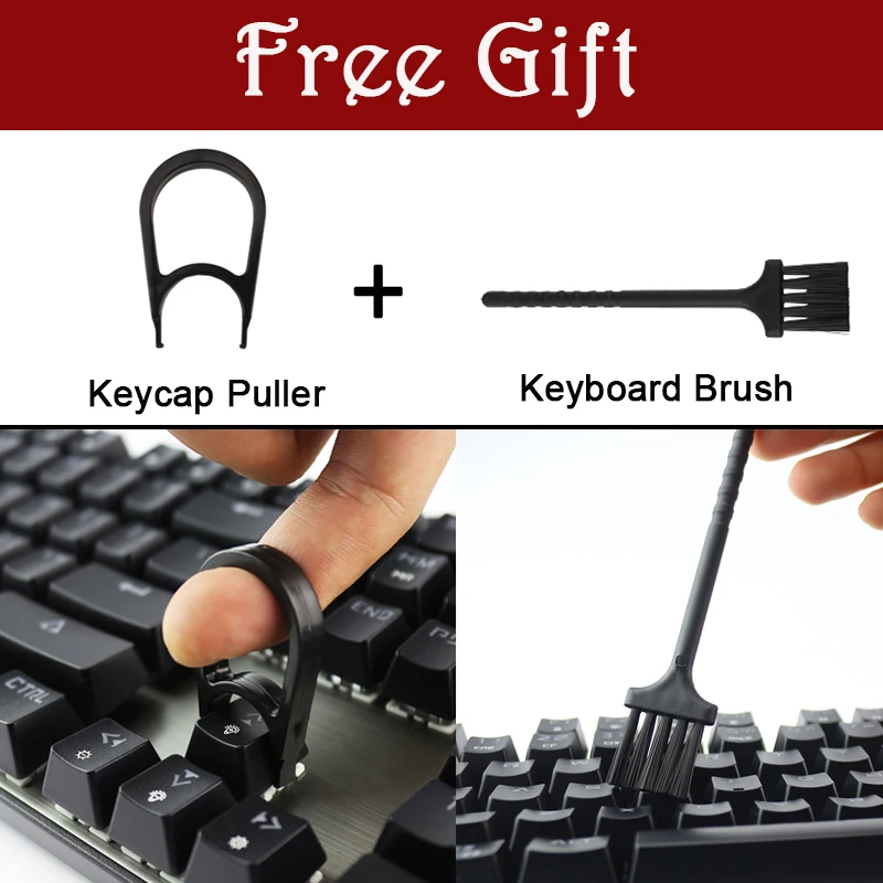 Motospeed K95 USB настоящая механическая клавиатура Проводная 104 клавиши синий