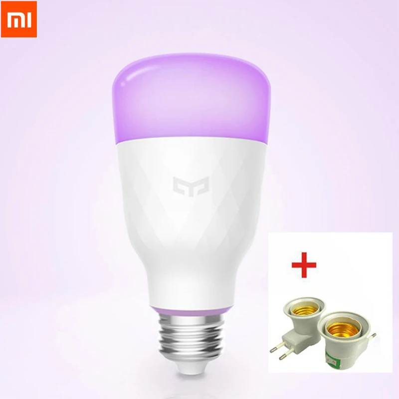 Умная Светодиодная лампа Xiaomi Yeelight цветная 800 люмен 10 Вт E27 лимонная умная для Mi Home