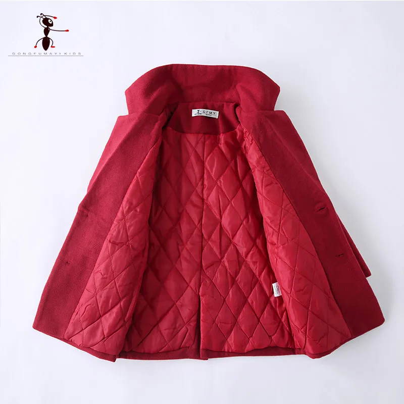 2017 New Arrival Wool Coat for Boys Children's Clothing Boy Clothes Manteau Enfant Laine Students Home Thick Jacket 2874 |