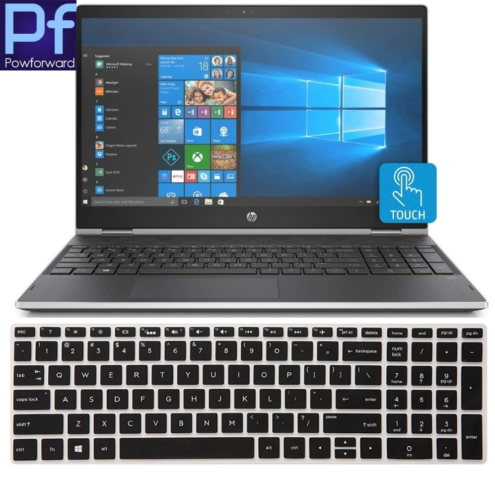 Силиконовый чехол для 2019 HP Pavilion X360 15 6 'ɲ-в-1 Flaship с сенсорным экраном дюйма |
