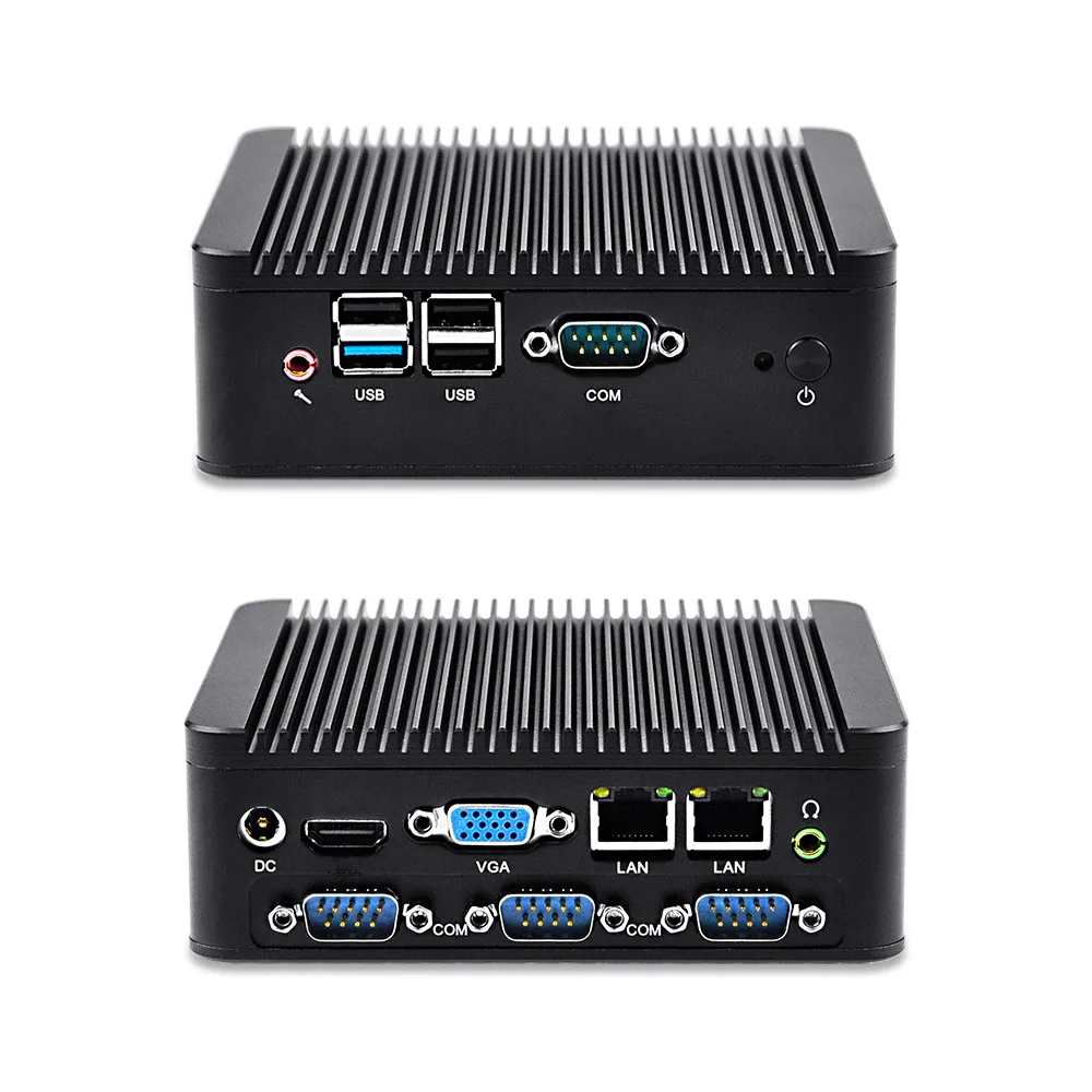 OEM/ODM безвентиляторный мини ПК Qotom Q180P/Q190P с процессором Celeron J1800/J1900 на плате 1080P 4