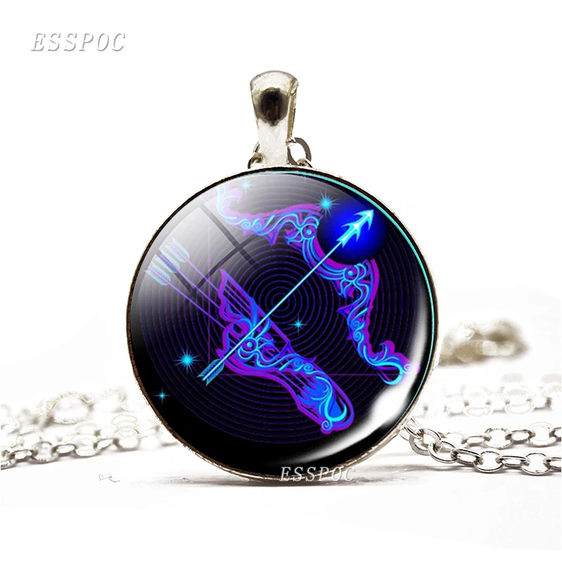 Женское классическое ожерелье с созвездием 12 знаков зодиака стеклянный купол из