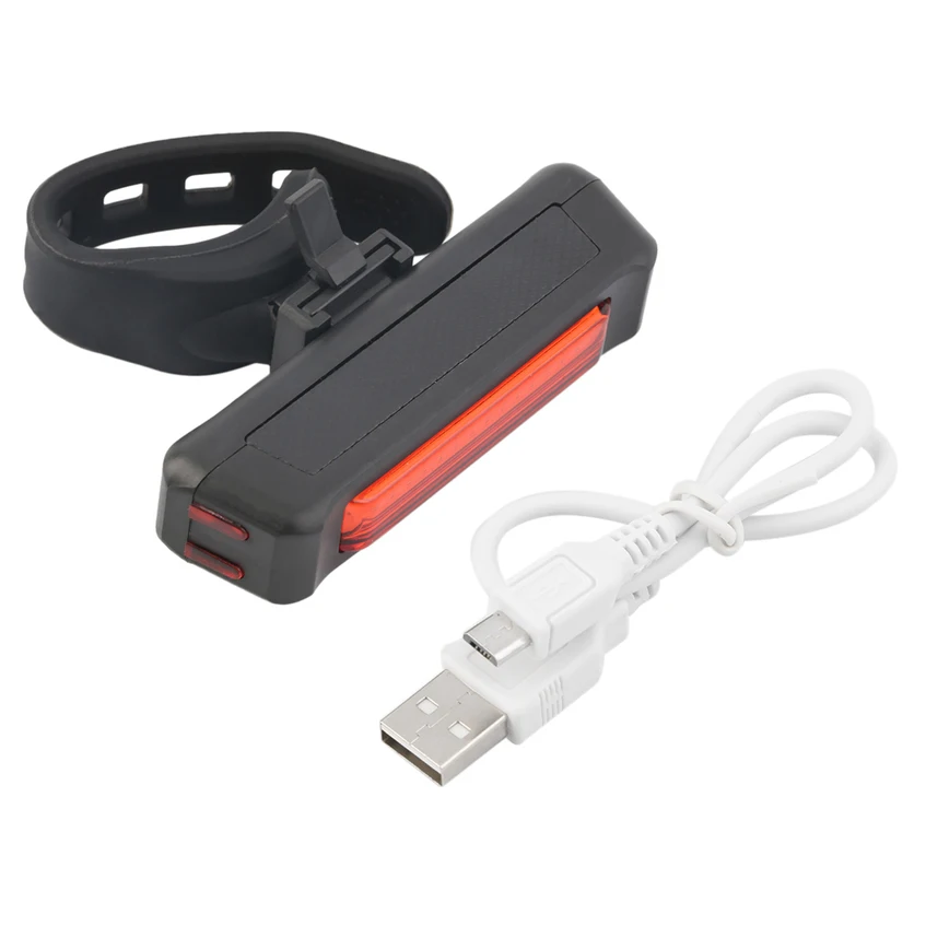 USB Перезаряжаемый велосипедный фонарь задний Задний защитный красный