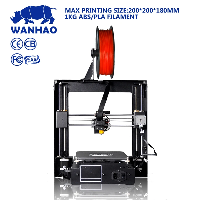 Дешевый 3D принтер по выгодной цене WANHAO i3 plus комплект Reprap с хорошим сенсорным ЖК
